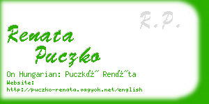 renata puczko business card